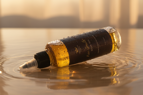 New Growth+ Hair Oil Water Campaign